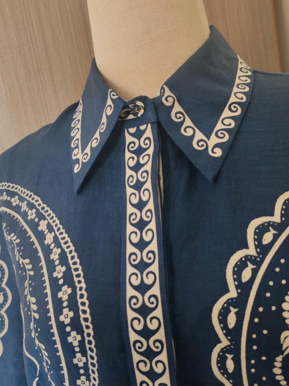 Alemaizosena floral pattern dark blue dress - Picture 7 of 11